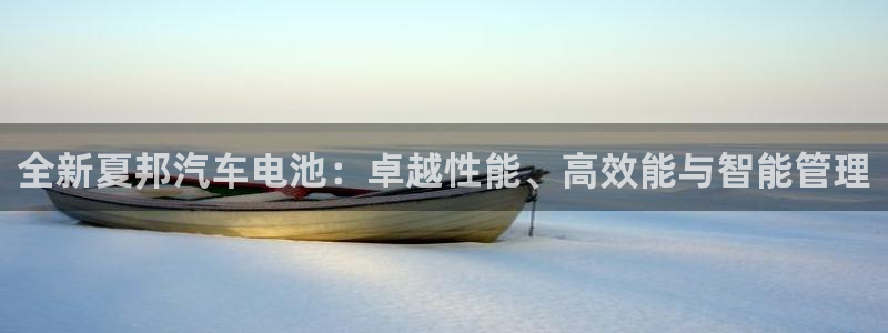 优发国际网站多少：全新夏邦汽车电池：卓越性能、高效能与智能管理