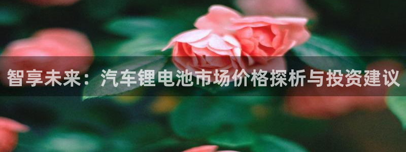 优发国际手机app下载安装苹果：智享未来：汽车锂电池市场价格探析与投资建议